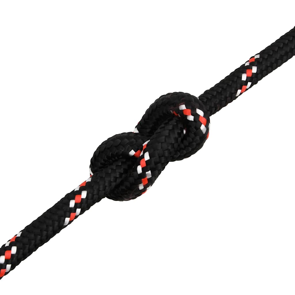 Brodski konop crni 16 mm 100 m od polipropilena