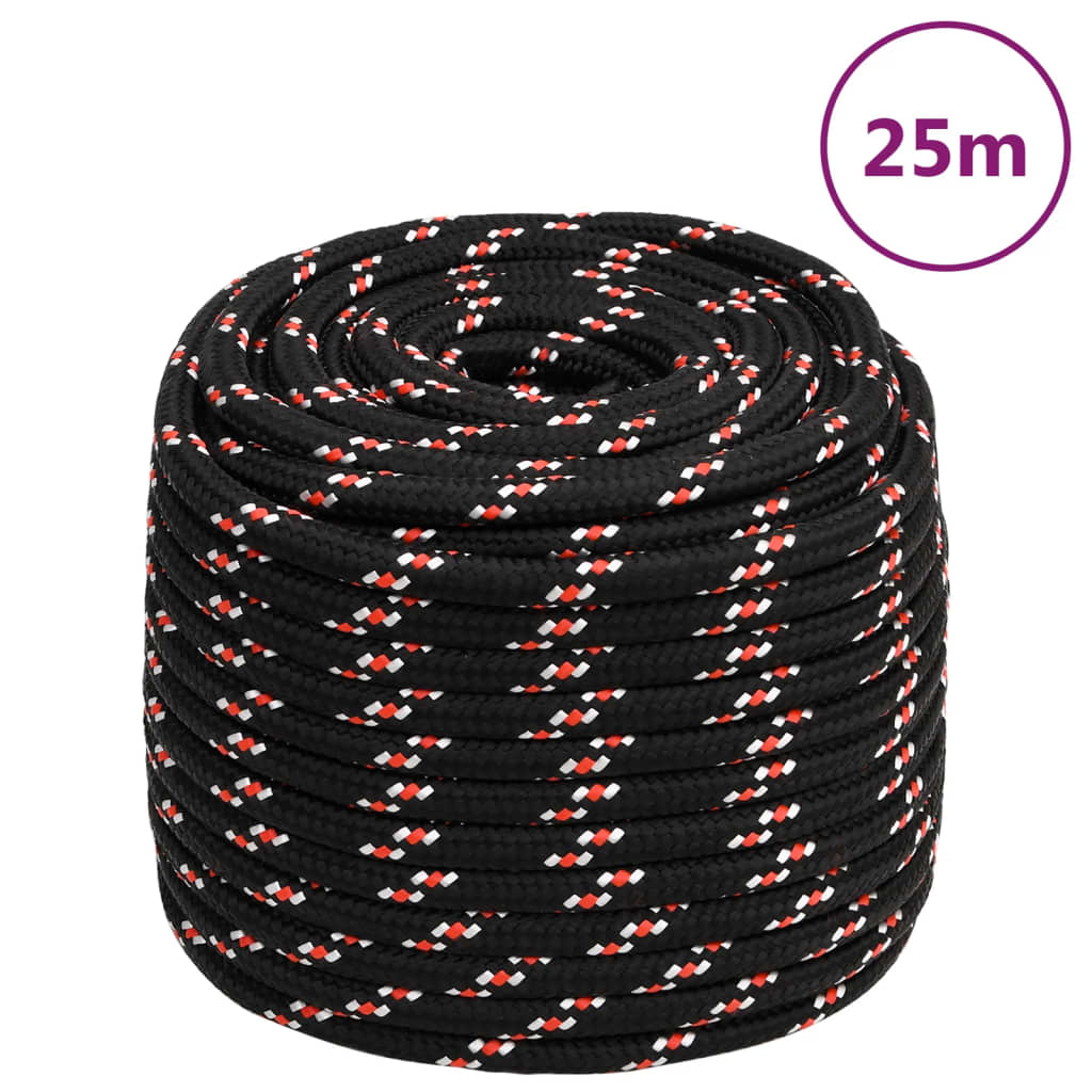 Brodski konop crni 18 mm 25 m od polipropilena