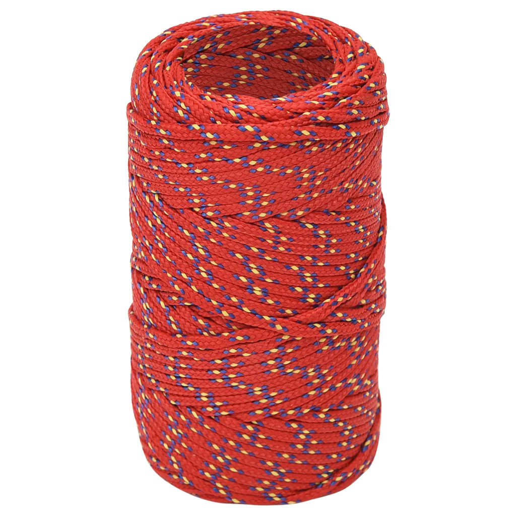 Brodski konop crveni 2 mm 25 m od polipropilena
