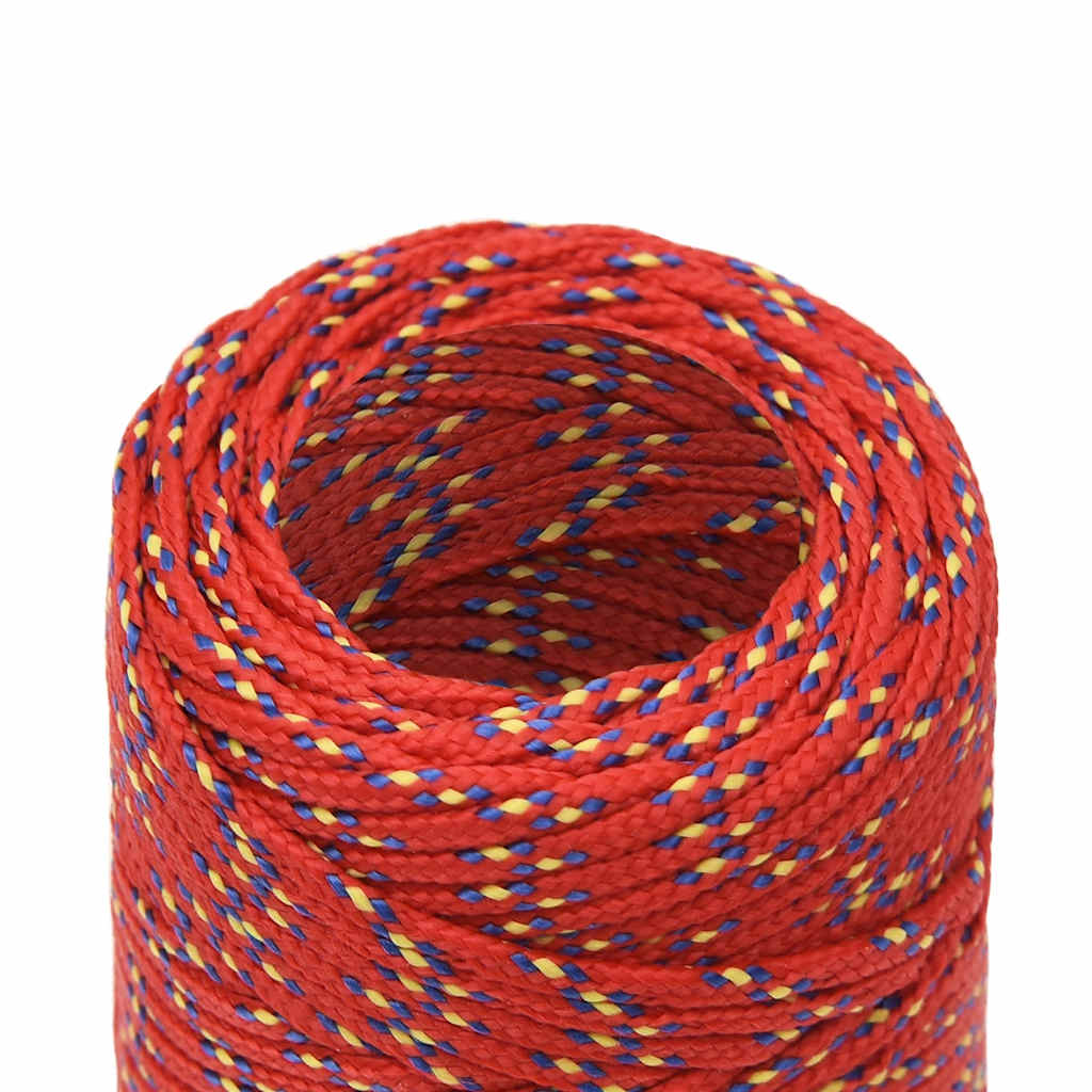 Brodski konop crveni 2 mm 50 m od polipropilena