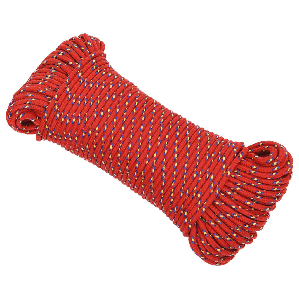 Brodski konop crveni 3 mm 250 m od polipropilena