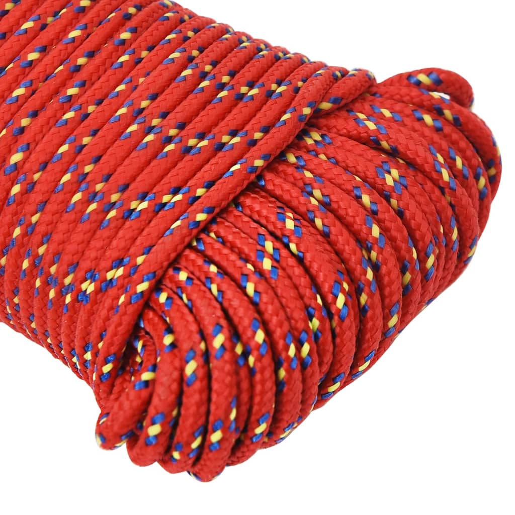 Brodski konop crveni 3 mm 250 m od polipropilena