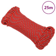 Brodski konop crveni 4 mm 25 m od polipropilena