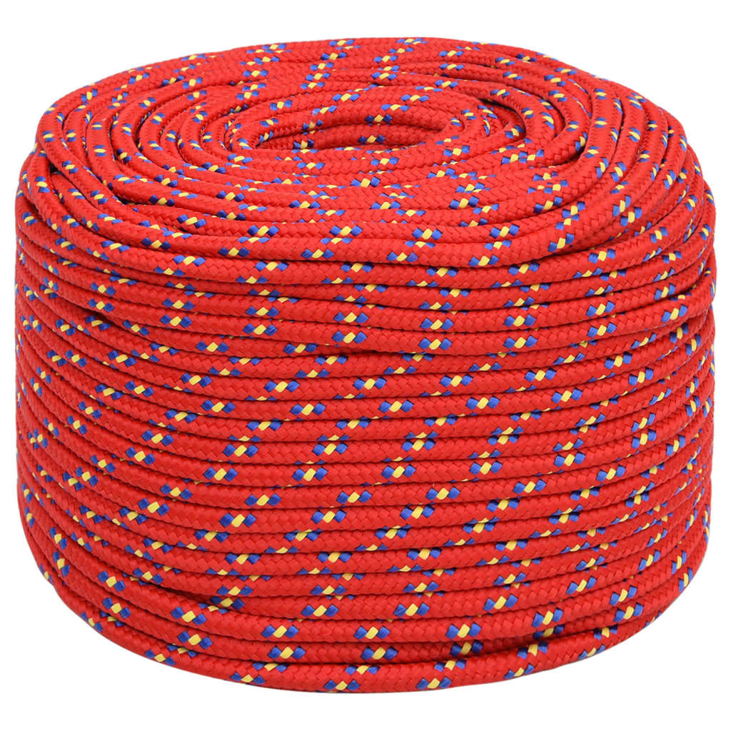 Brodski konop crveni 6 mm 25 m od polipropilena