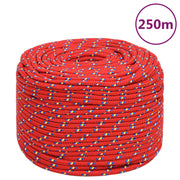 Brodski konop crveni 6 mm 250 m od polipropilena