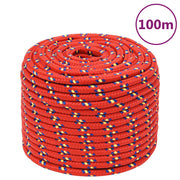Brodski konop crveni 12 mm 100 m od polipropilena