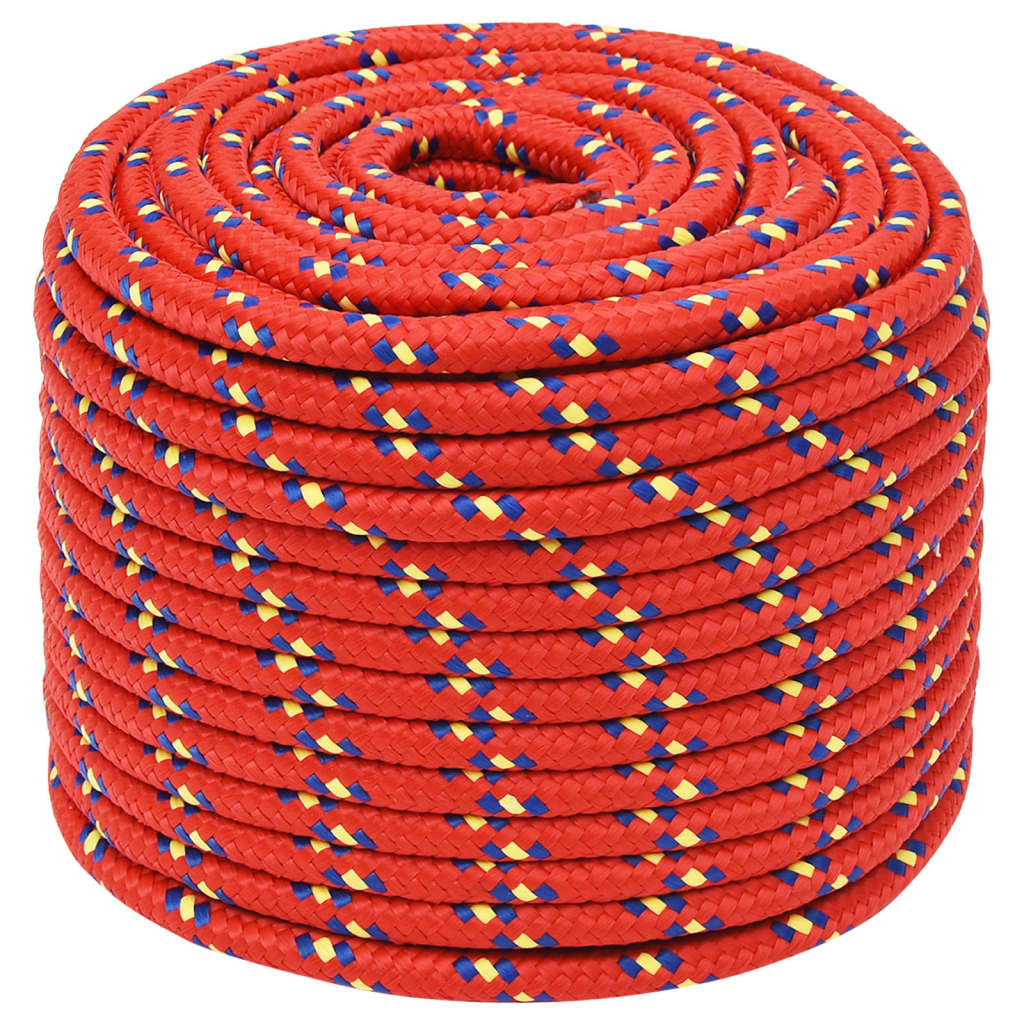 Brodski konop crveni 12 mm 100 m od polipropilena