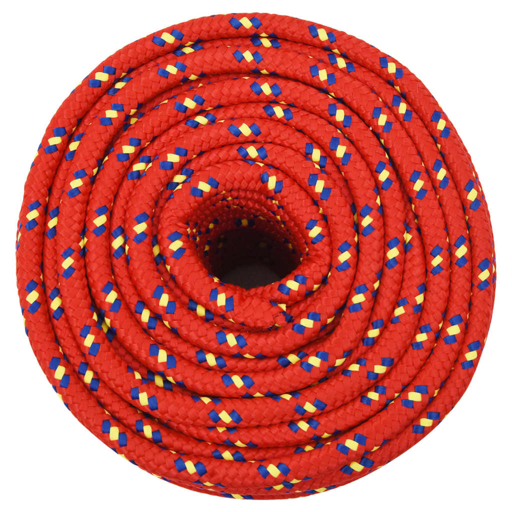 Brodski konop crveni 12 mm 100 m od polipropilena
