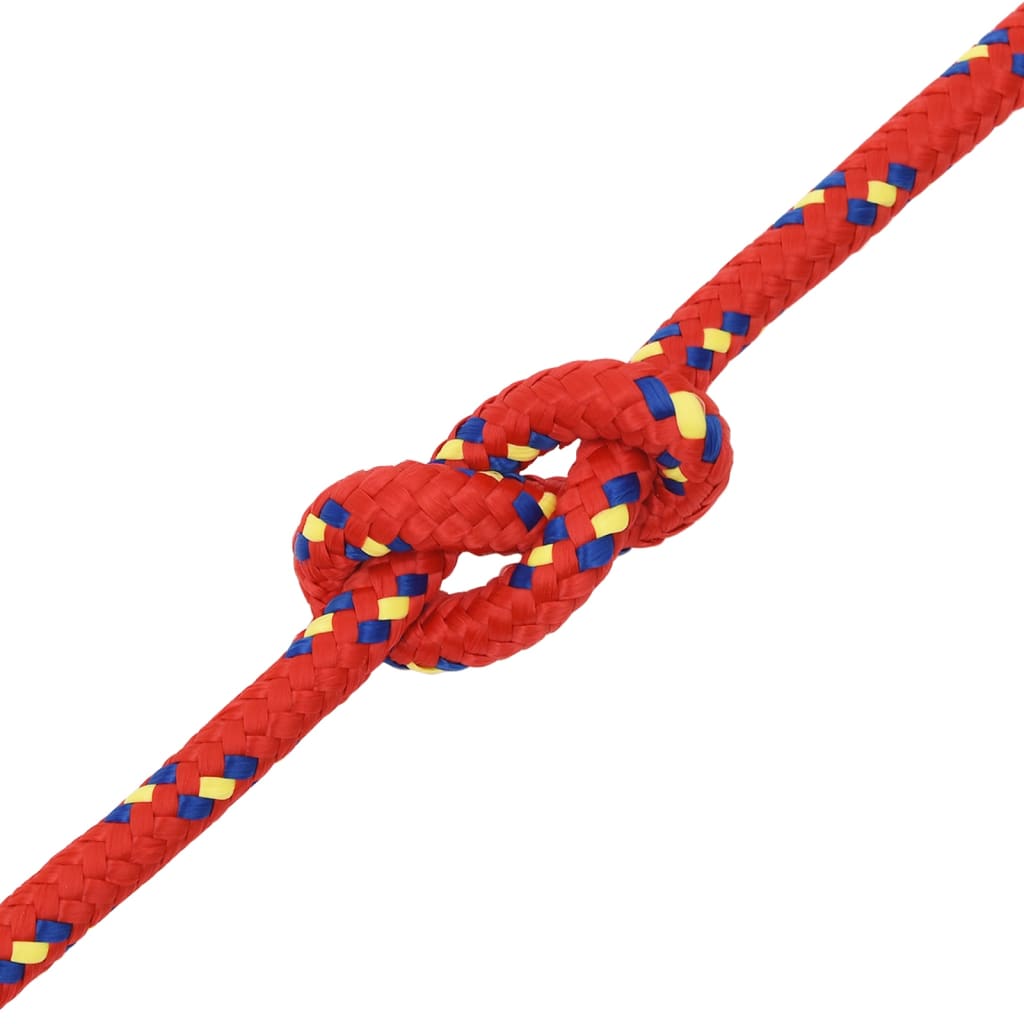 Brodski konop crveni 12 mm 100 m od polipropilena