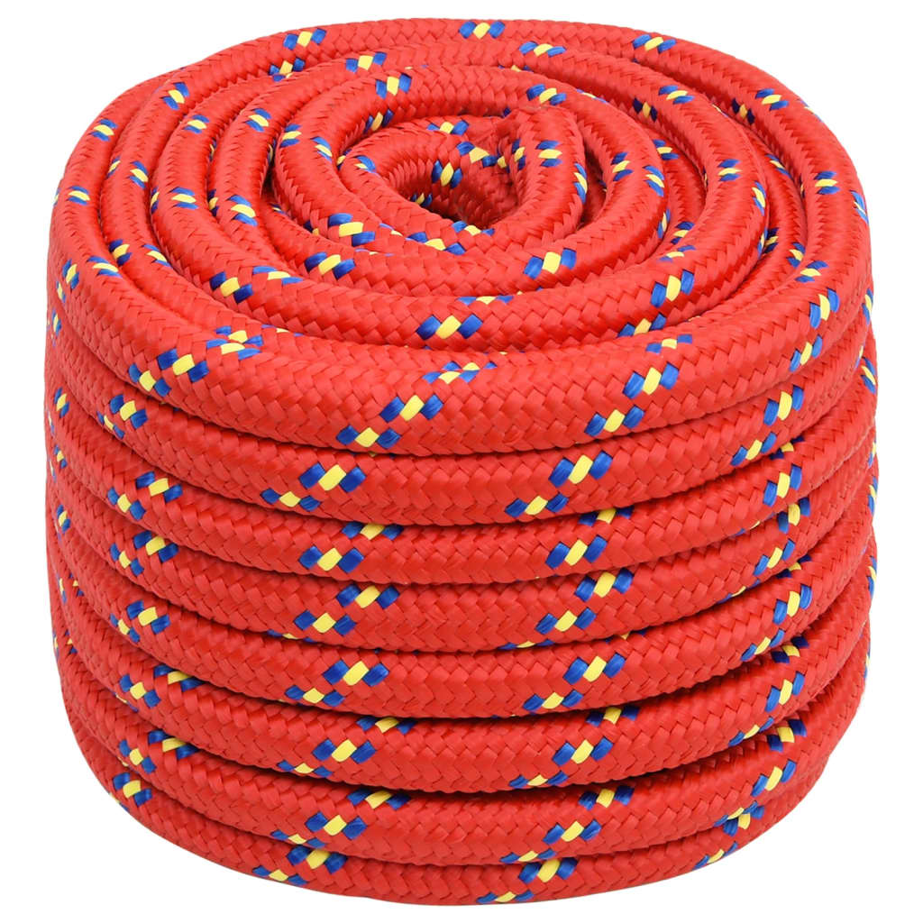 Brodski konop crveni 20 mm 25 m od polipropilena