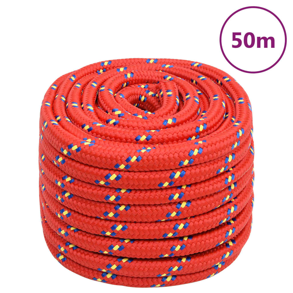 Brodski konop crveni 20 mm 50 m od polipropilena
