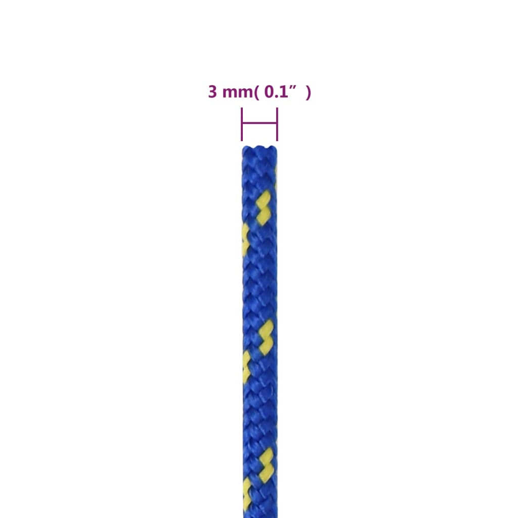 Brodski konop plavi 3 mm 50 m od polipropilena