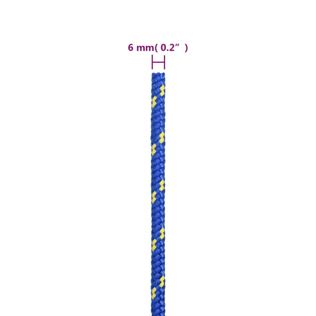 Brodski konop plavi 6 mm 250 m od polipropilena