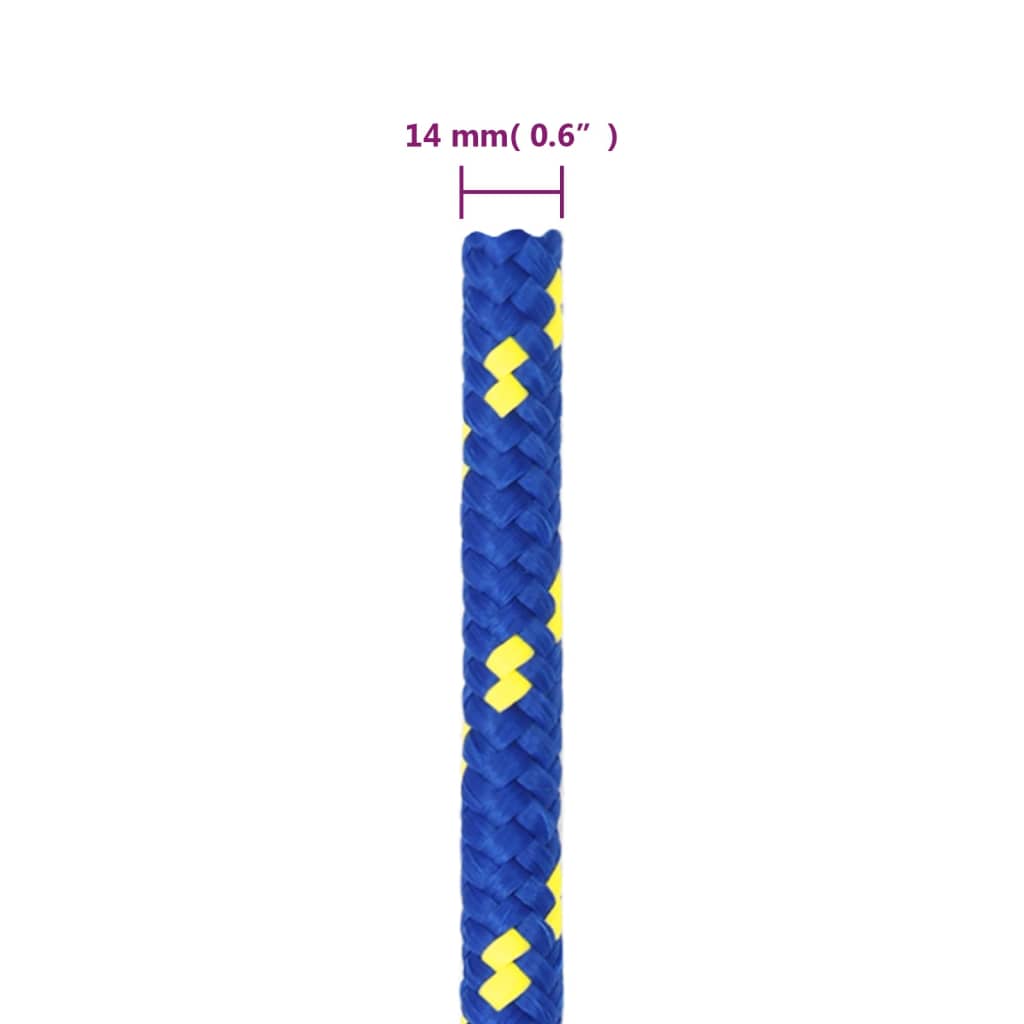 Brodski konop plavi 14 mm 25 m od polipropilena