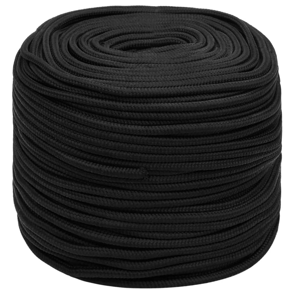 Brodski konop tamnocrni 6 mm 50 m od polipropilena