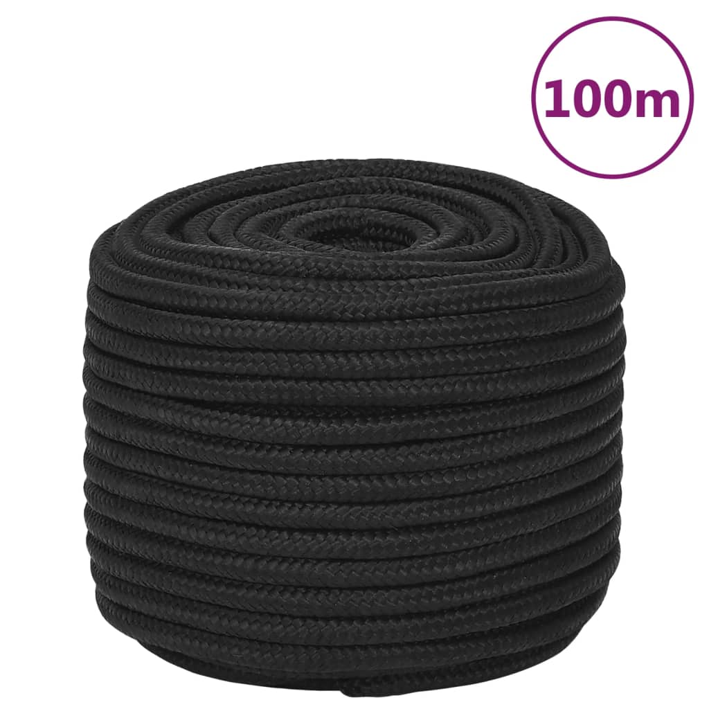 Brodski konop tamnocrni 14 mm 100 m od polipropilena
