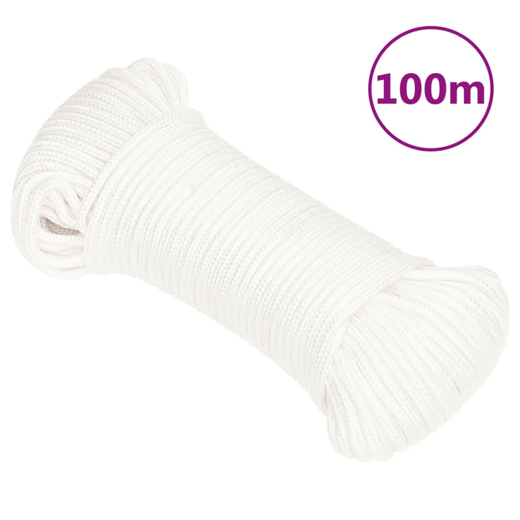 Brodski konop svjetlobijeli 4 mm 100 m od polipropilena