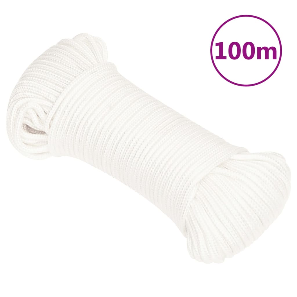 Brodski konop svjetlobijeli 5 mm 100 m od polipropilena