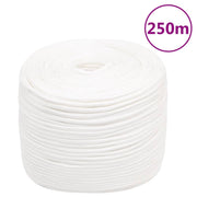 Brodski konop svjetlobijeli 8 mm 250 m od polipropilena