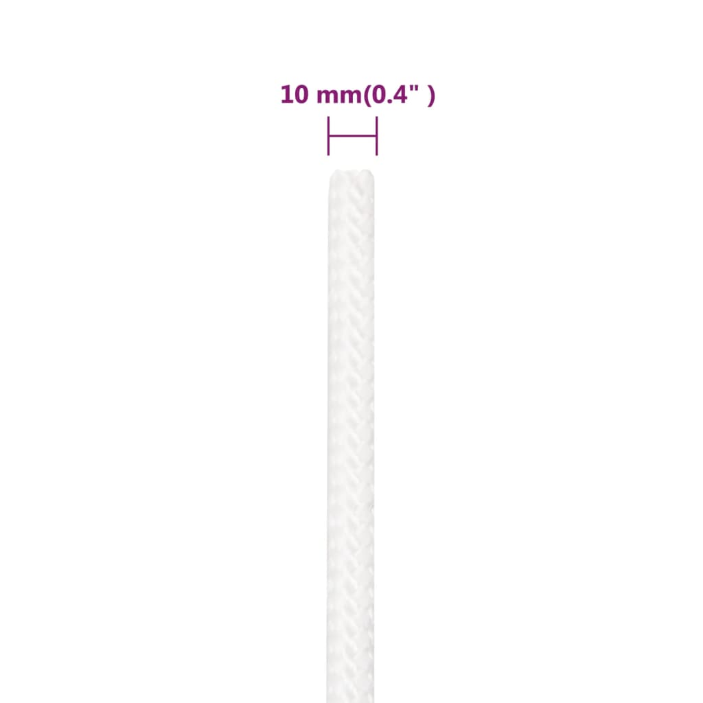 Brodski konop svjetlobijeli 10 mm 100 m od polipropilena