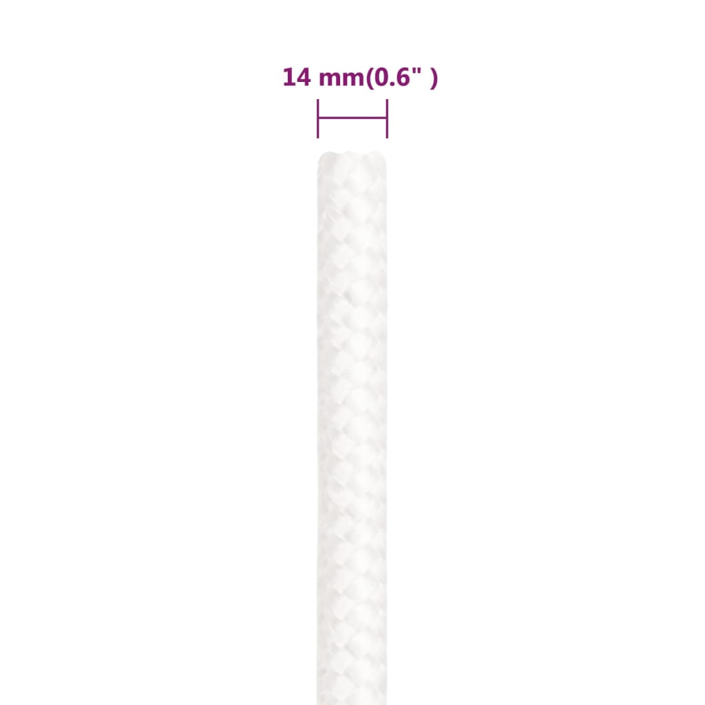 Brodski konop svjetlobijeli 14 mm 50 m od polipropilena