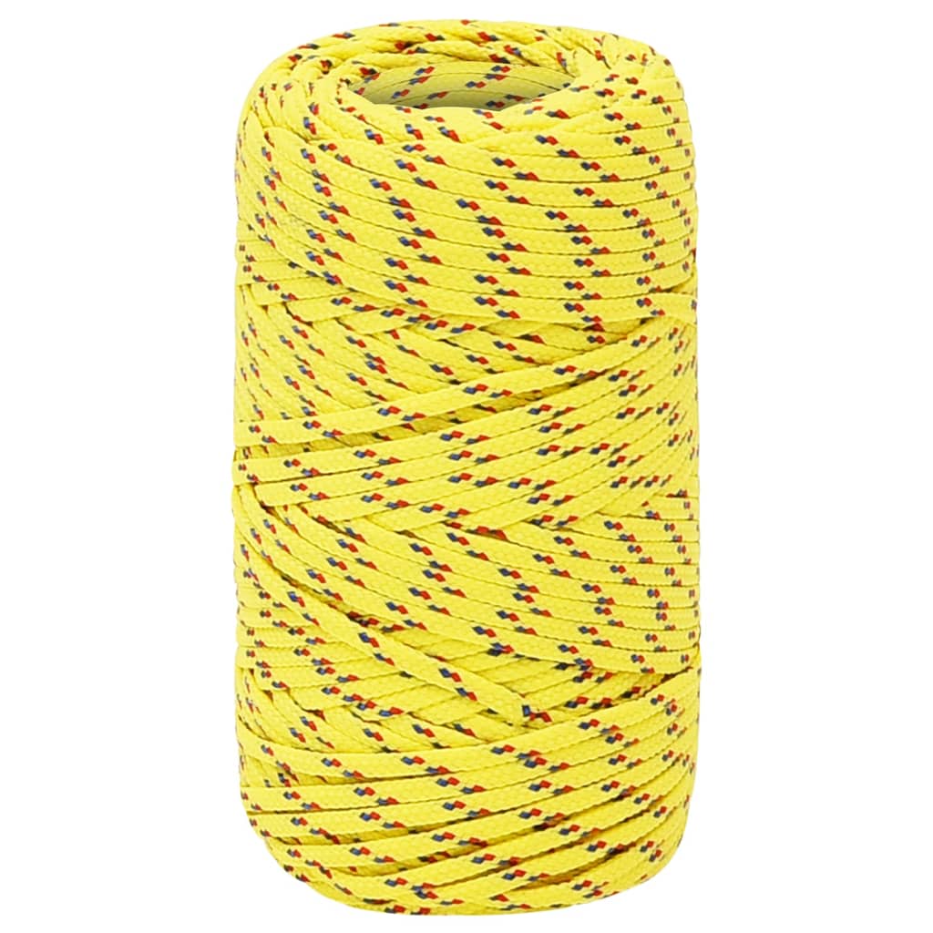 Brodski konop žuti 2 mm 100 m od polipropilena