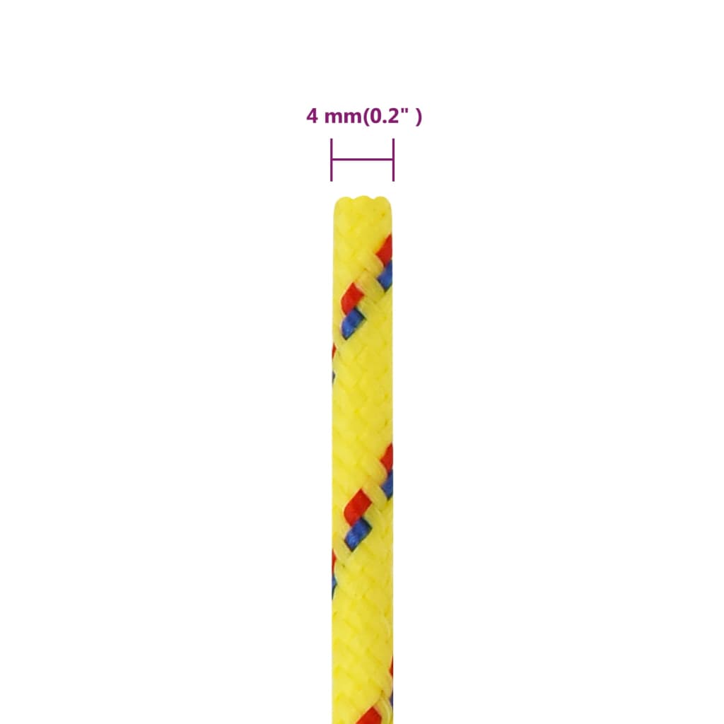 Brodski konop žuti 4 mm 250 m od polipropilena