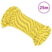 Brodski konop žuti 5 mm 25 m od polipropilena