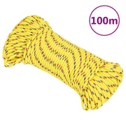 Brodski konop žuti 5 mm 100 m od polipropilena