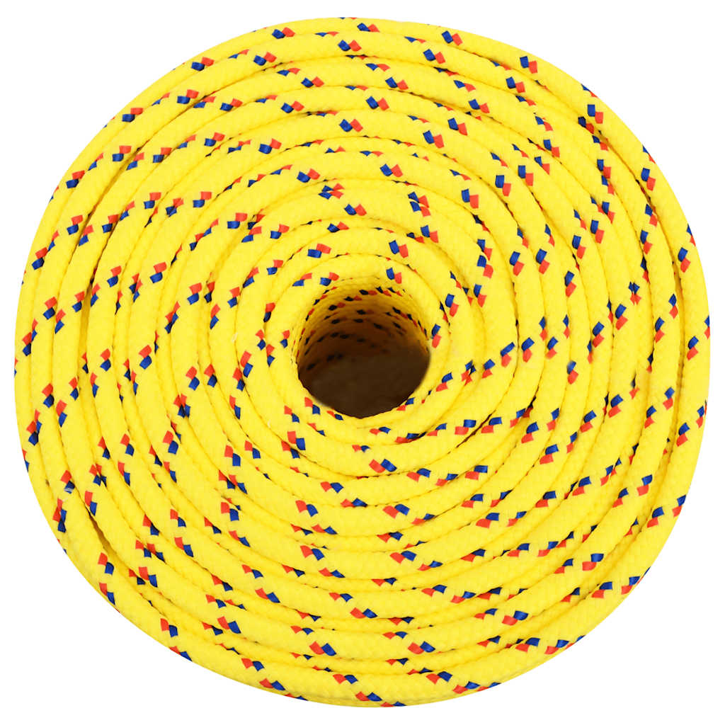 Brodski konop žuti 6 mm 100 m od polipropilena