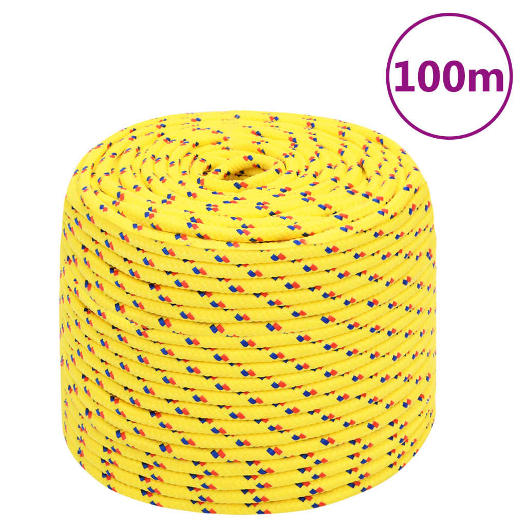 Brodski konop žuti 10 mm 100 m od polipropilena