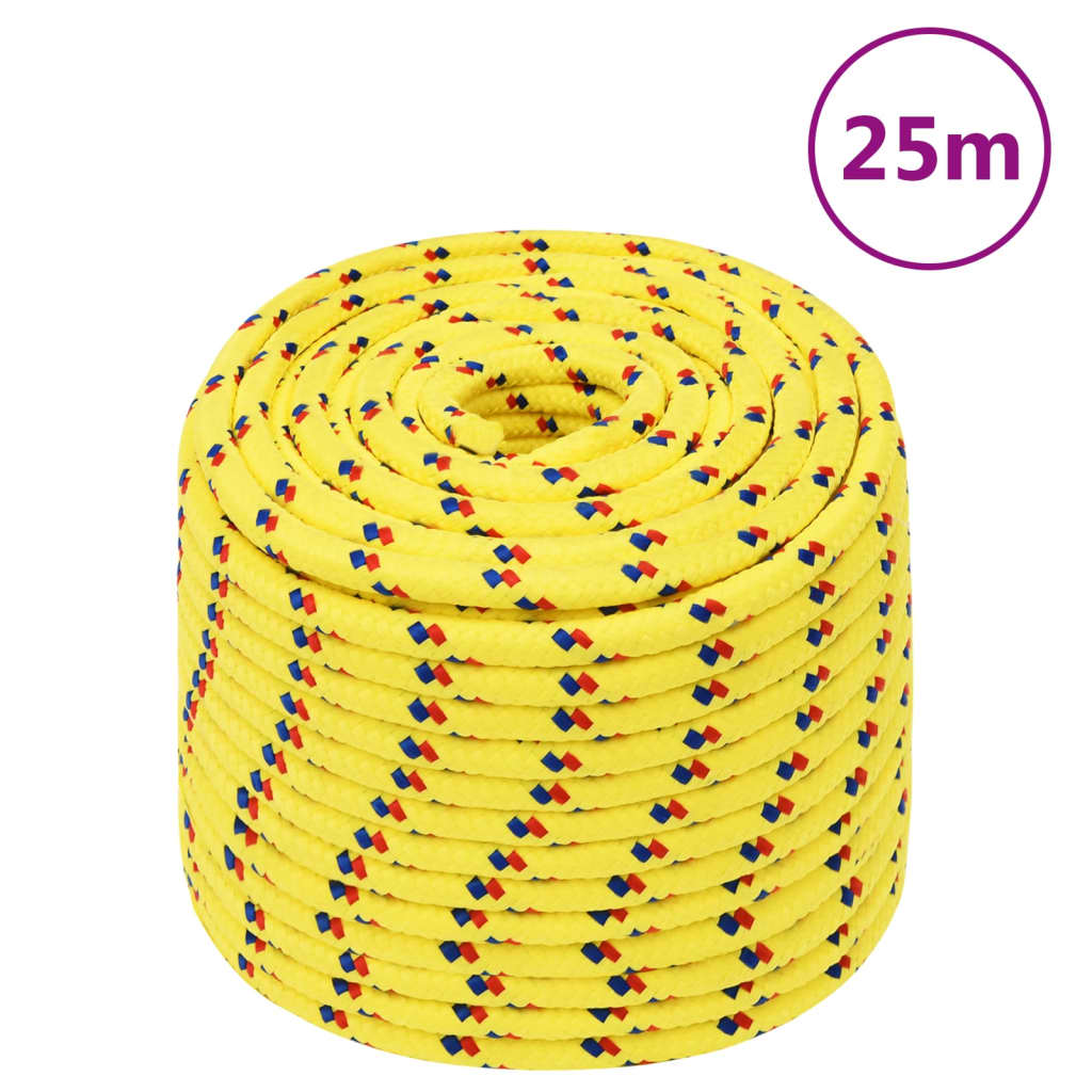 Brodski konop žuti 14 mm 25 m od polipropilena