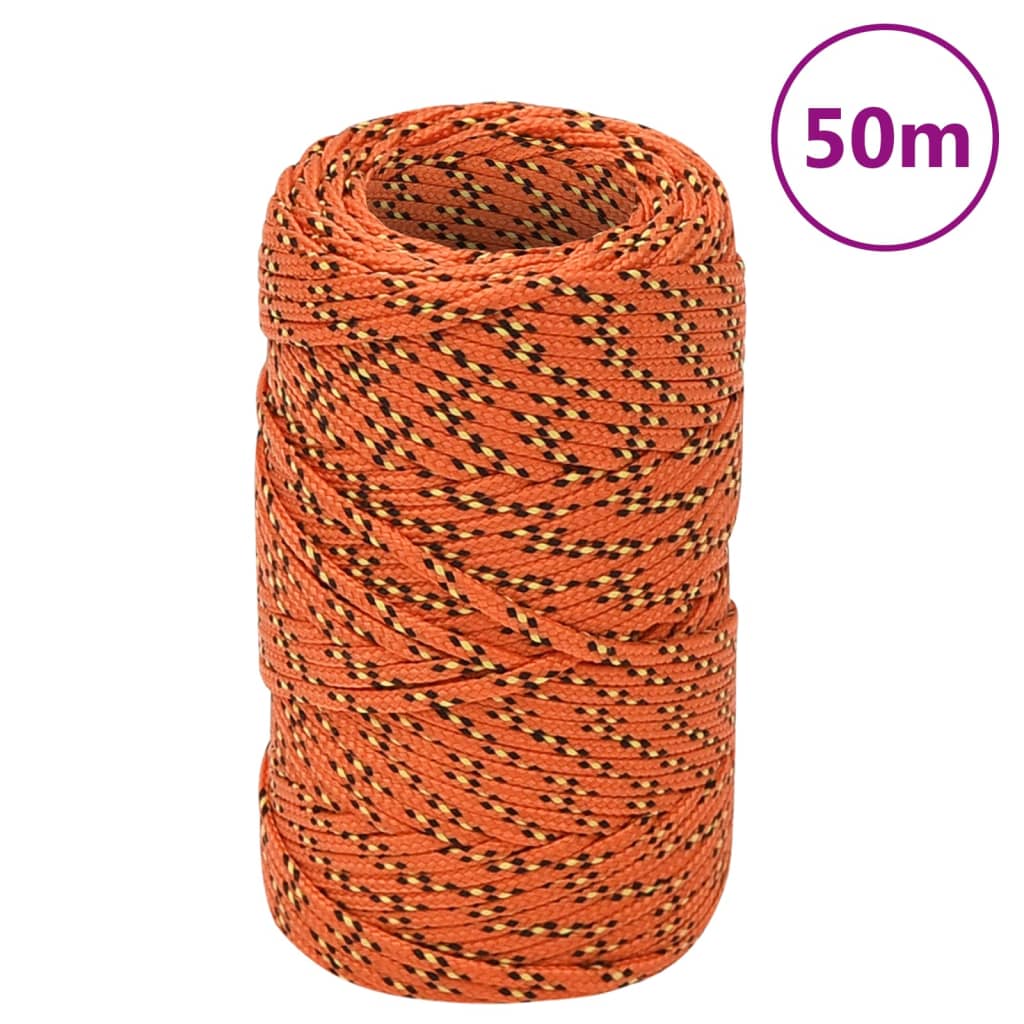 Brodski konop narančasti 2 mm 50 m od polipropilena