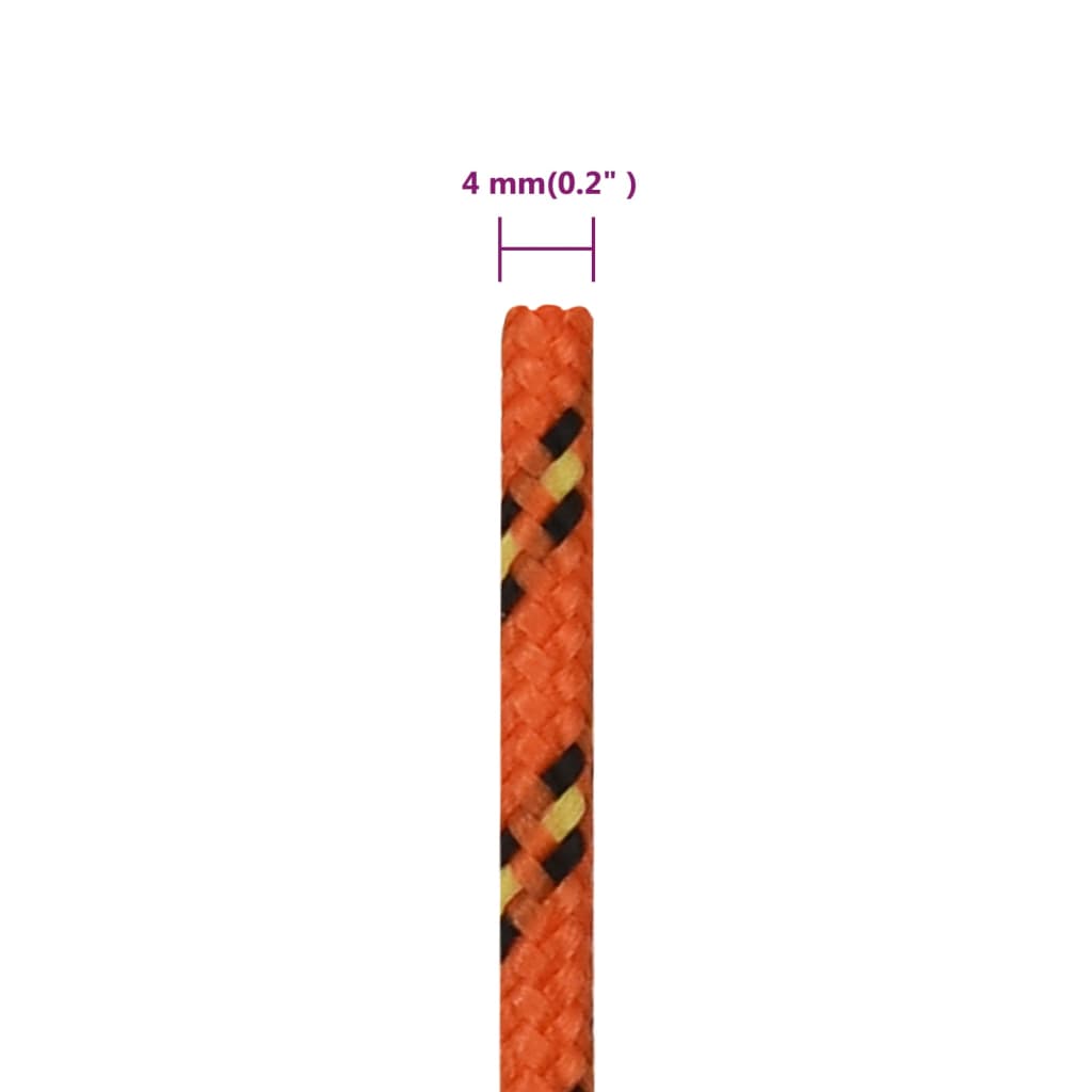 Brodski konop narančasti 4 mm 100 m od polipropilena