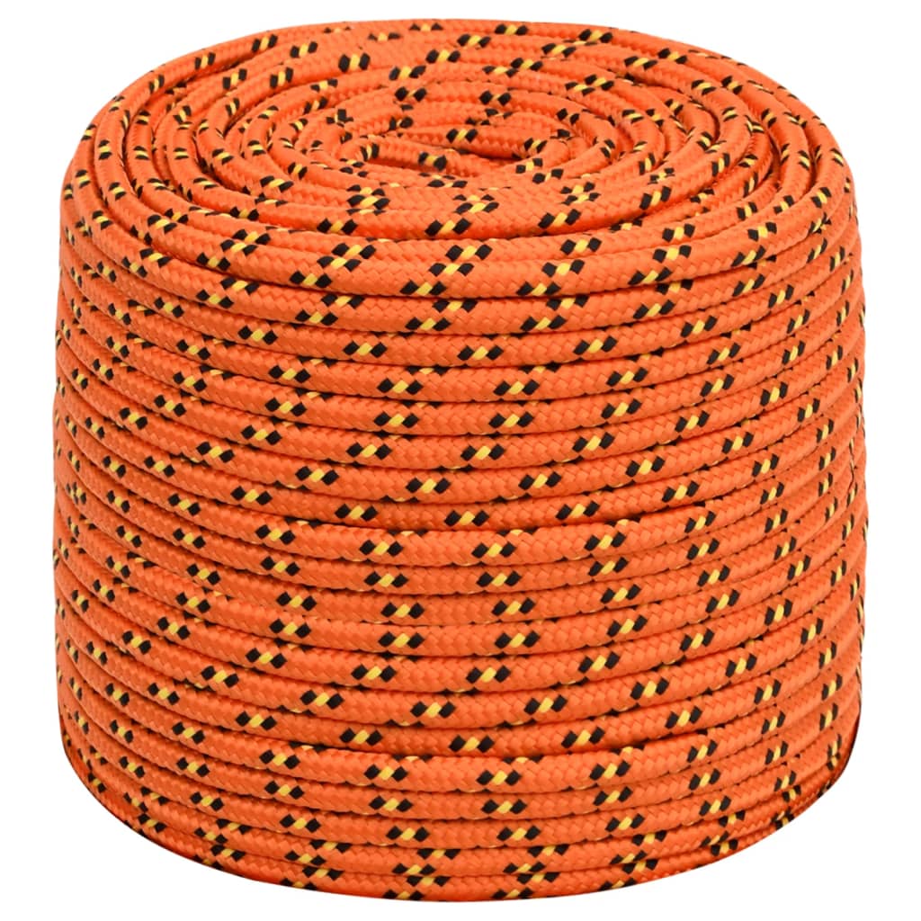 Brodski konop narančasti 8 mm 100 m od polipropilena