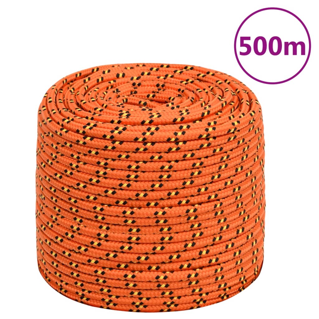 Brodski konop narančasti 8 mm 500 m od polipropilena