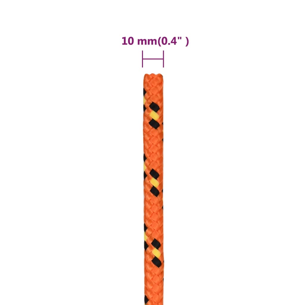 Brodski konop narančasti 10 mm 25 m od polipropilena