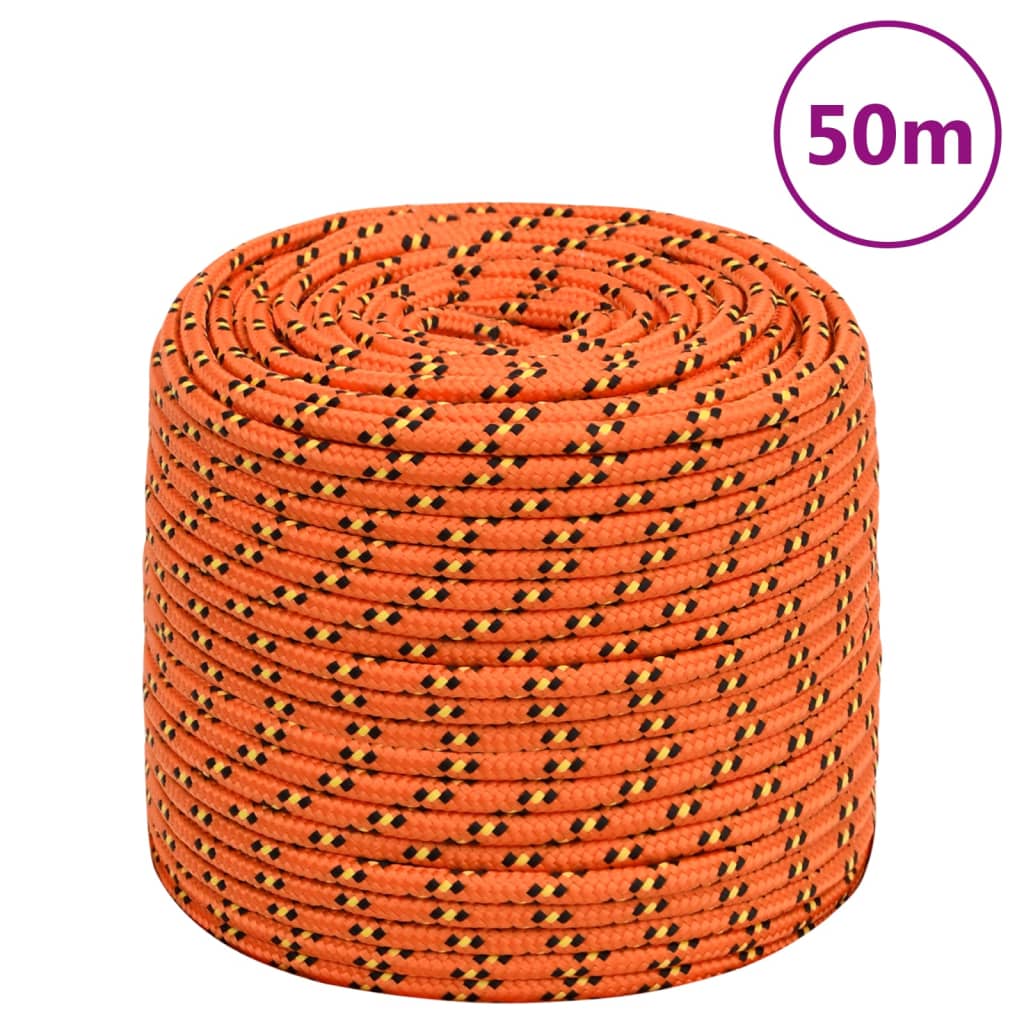 Brodski konop narančasti 10 mm 50 m od polipropilena