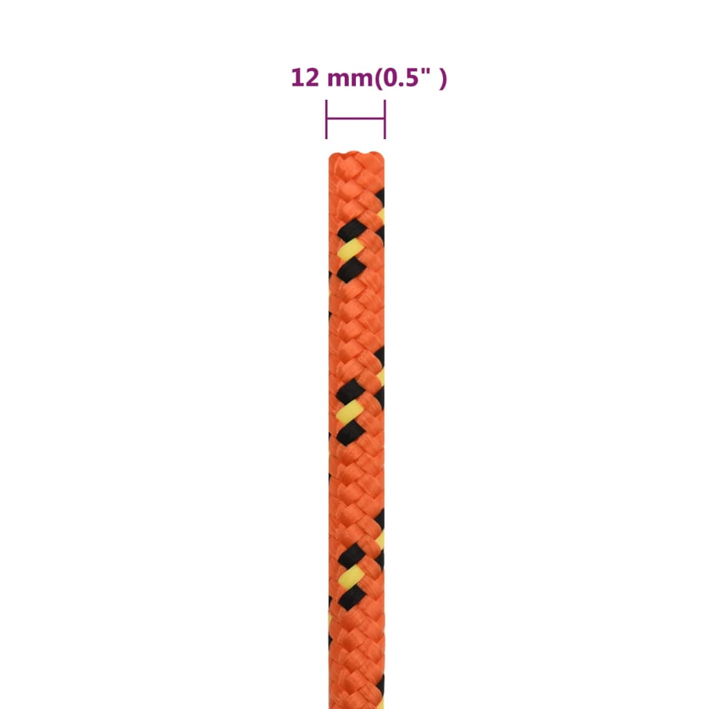 Brodski konop narančasto 12 mm 250 m od polipropilena