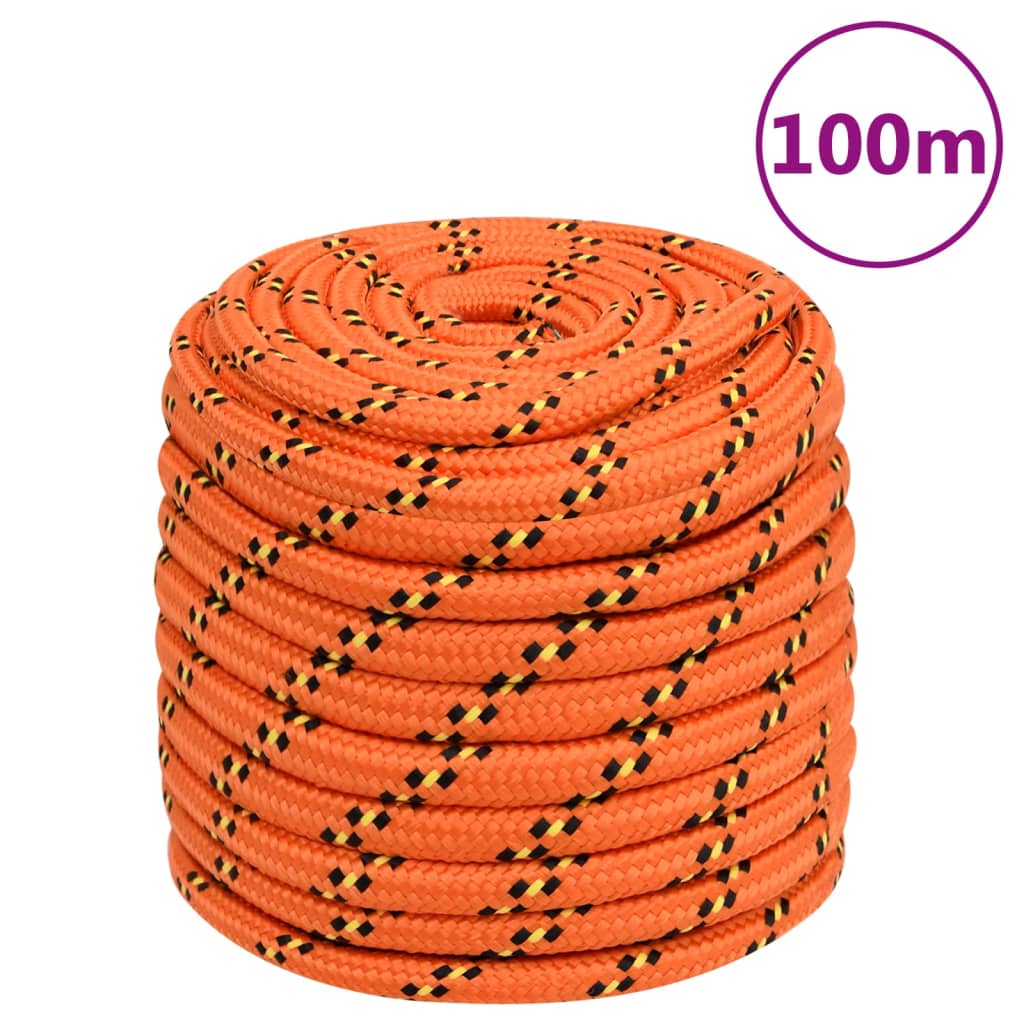 Brodski konop narančasti 18 mm 100 m od polipropilena