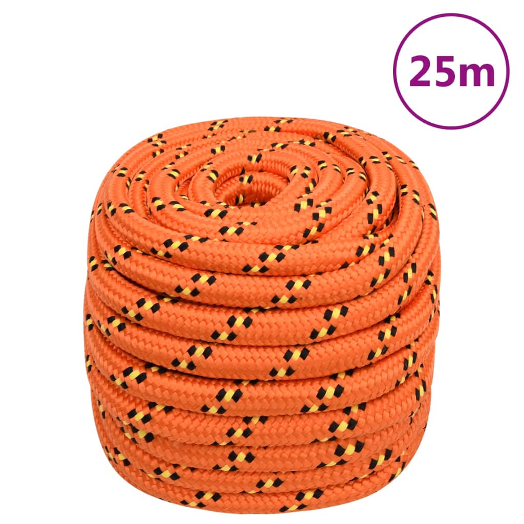 Brodski konop narančasti 20 mm 25 m od polipropilena