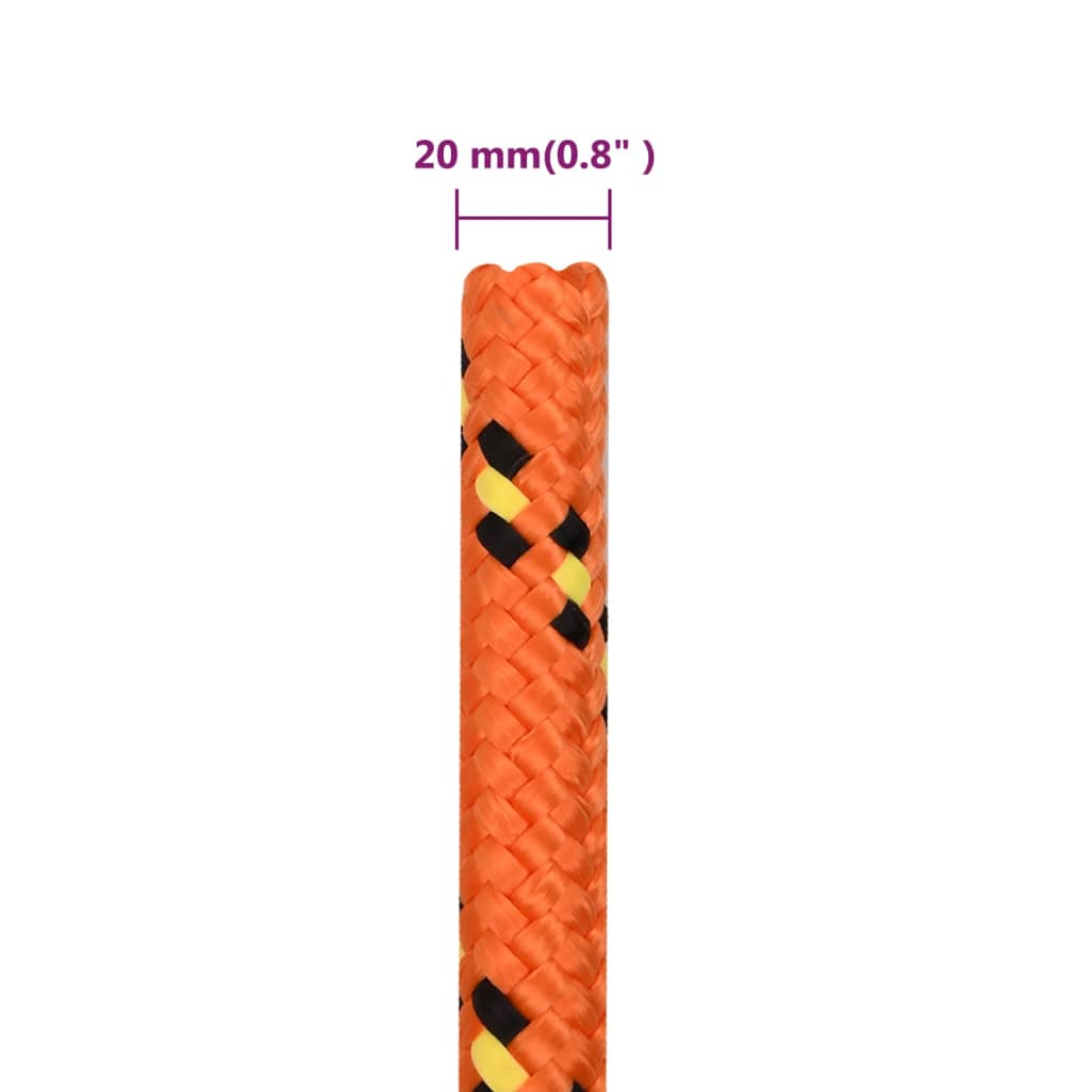 Brodski konop narančasti 20 mm 100 m od polipropilena