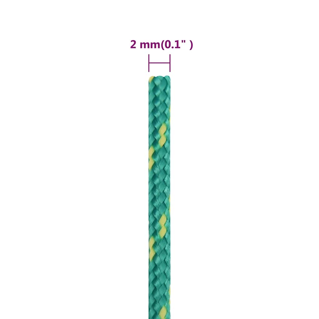 Brodski konop zeleni 2 mm 250 m od polipropilena