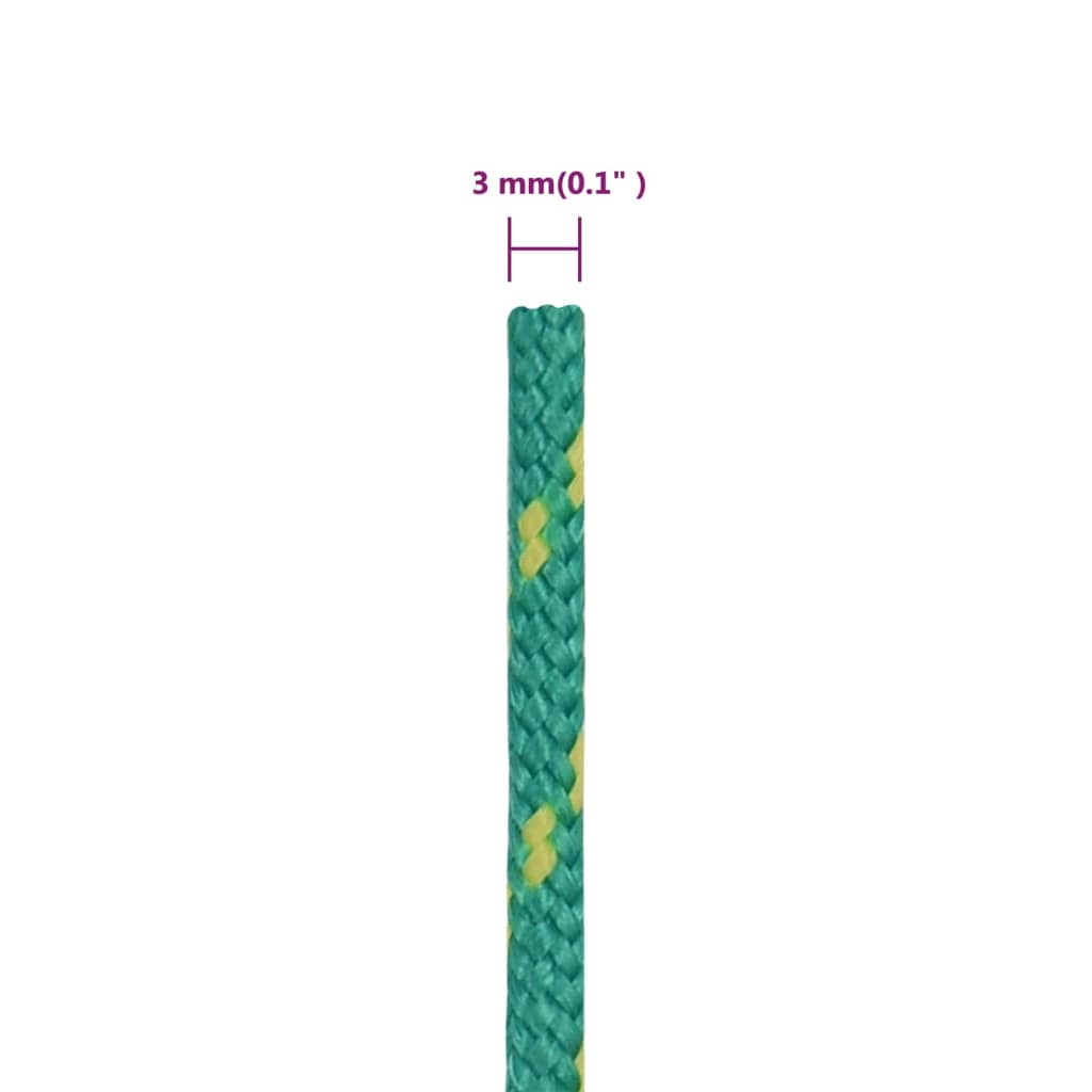 Brodski konop zeleni 3 mm 25 m od polipropilena