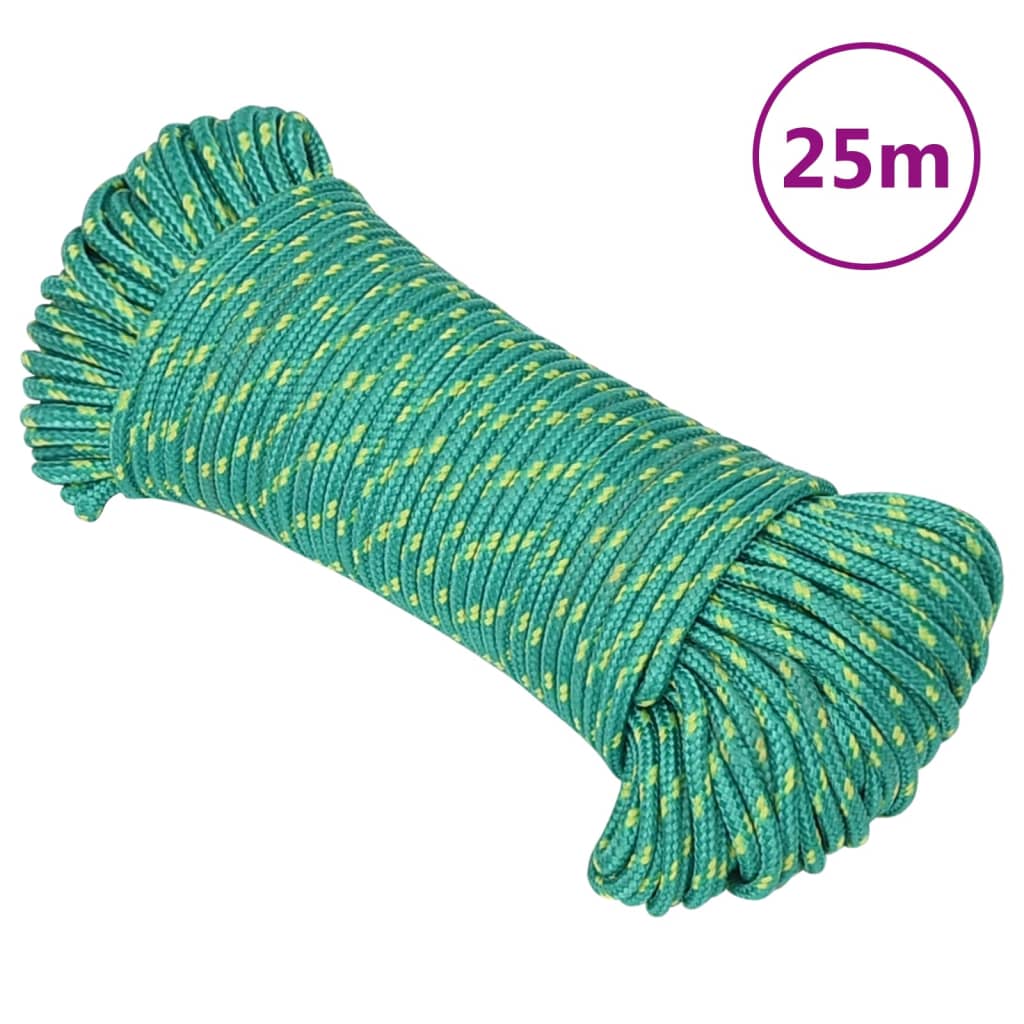 Brodski konop zeleni 4 mm 25 m od polipropilena