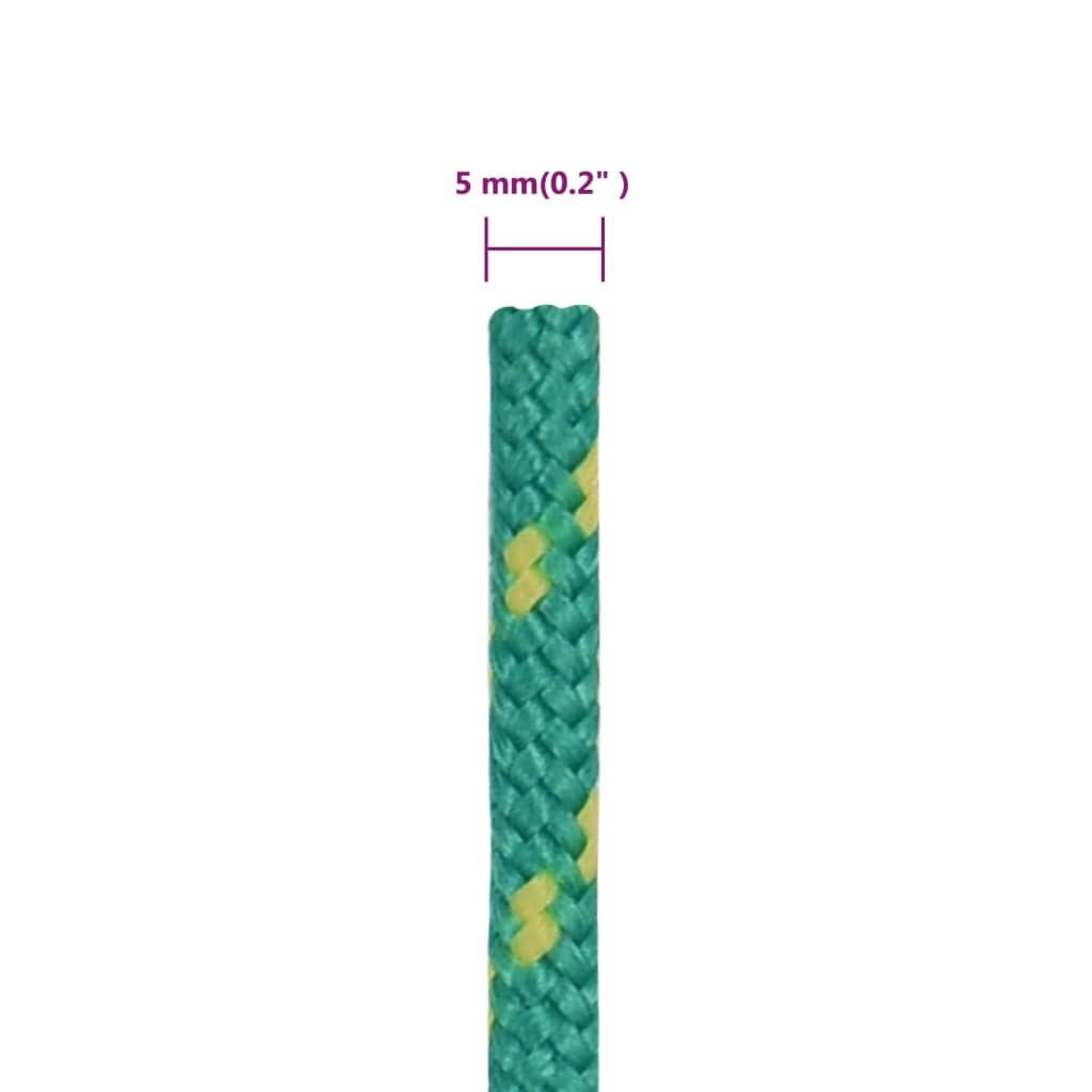Brodski konop zeleni 5 mm 500 m od polipropilena