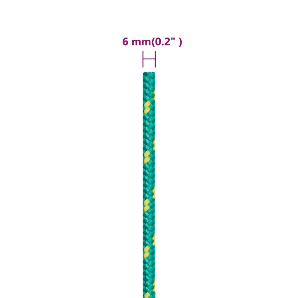 Brodski konop zeleni 6 mm 250 m od polipropilena