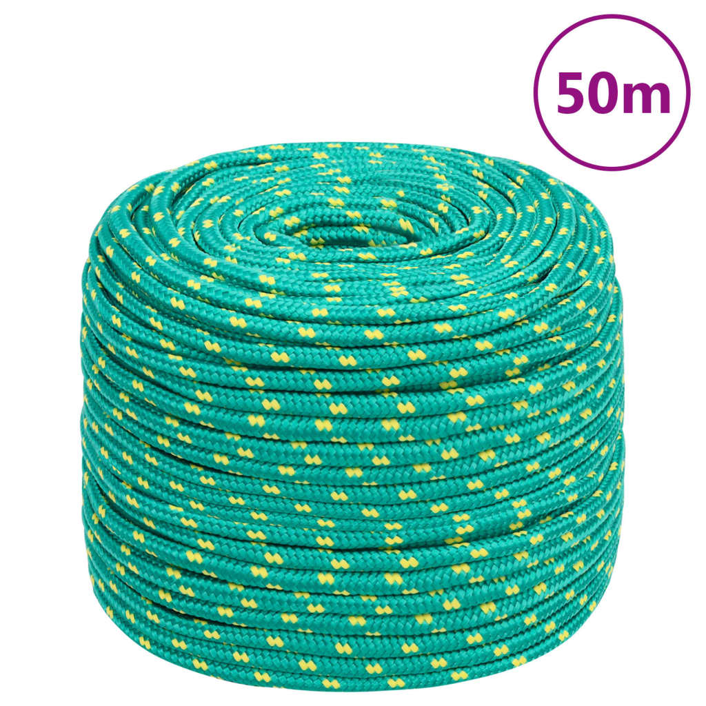 Brodski konop zeleni 8 mm 50 m od polipropilena