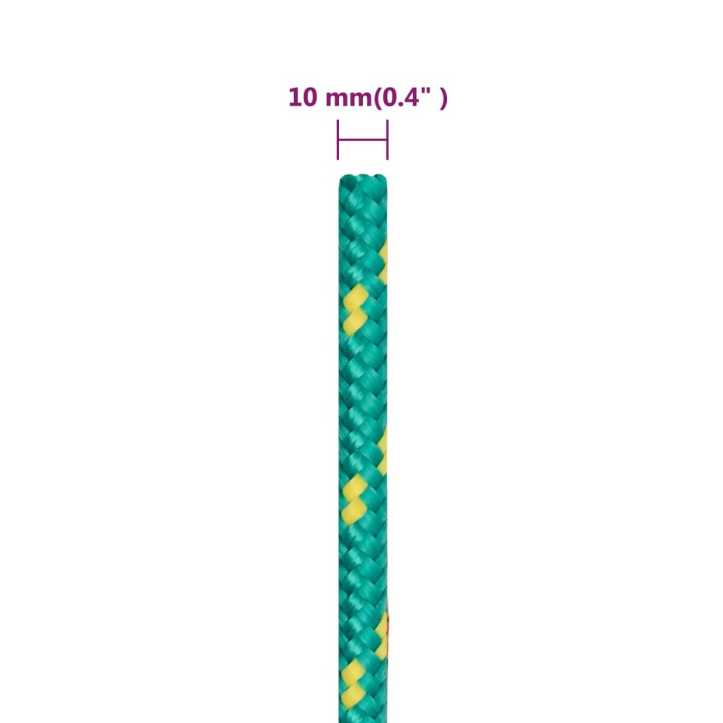 Brodski konop zeleni 10 mm 100 m od polipropilena