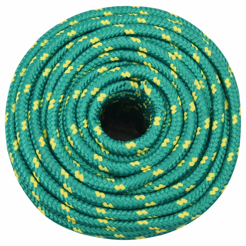 Brodski konop zeleni 12 mm 100 m od polipropilena
